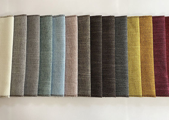 ผ้าโซฟาผ้าลินินขัดเงา Faux Slub Effect Home Textile