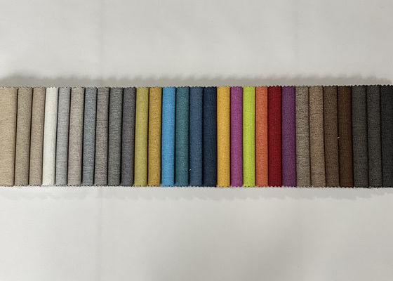 โซฟาผ้าลินินดู ผ้าหุ้มเบาะ ผ้าโพลีเอสเตอร์ที่มีสีสันสำหรับโซฟา โซฟาผ้าลินินขนาดเล็ก